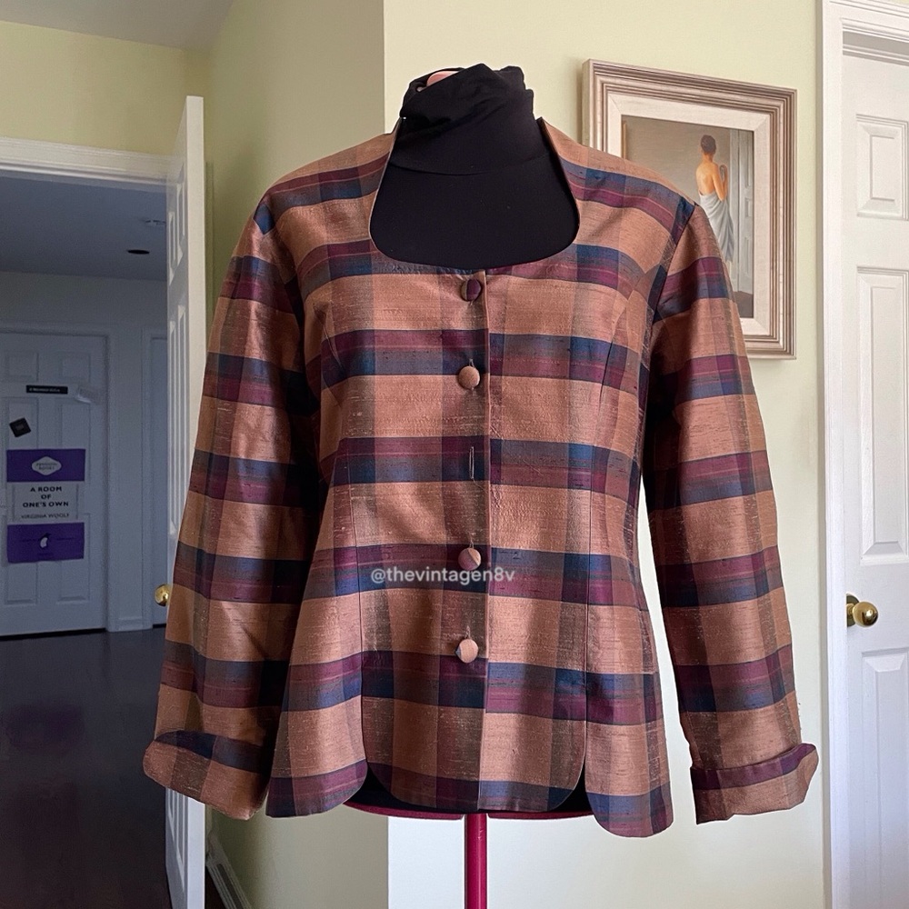 70s Vintage Canadian-made Silk Jacket